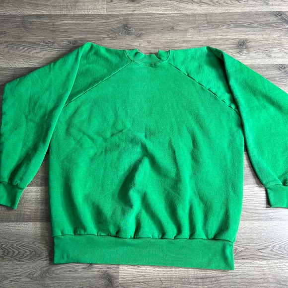 VTG St Patricks Irish Festival Sweatshirt Fits 2XL‎ Raglan 1980s Clares Annual - Picture 3 of 6